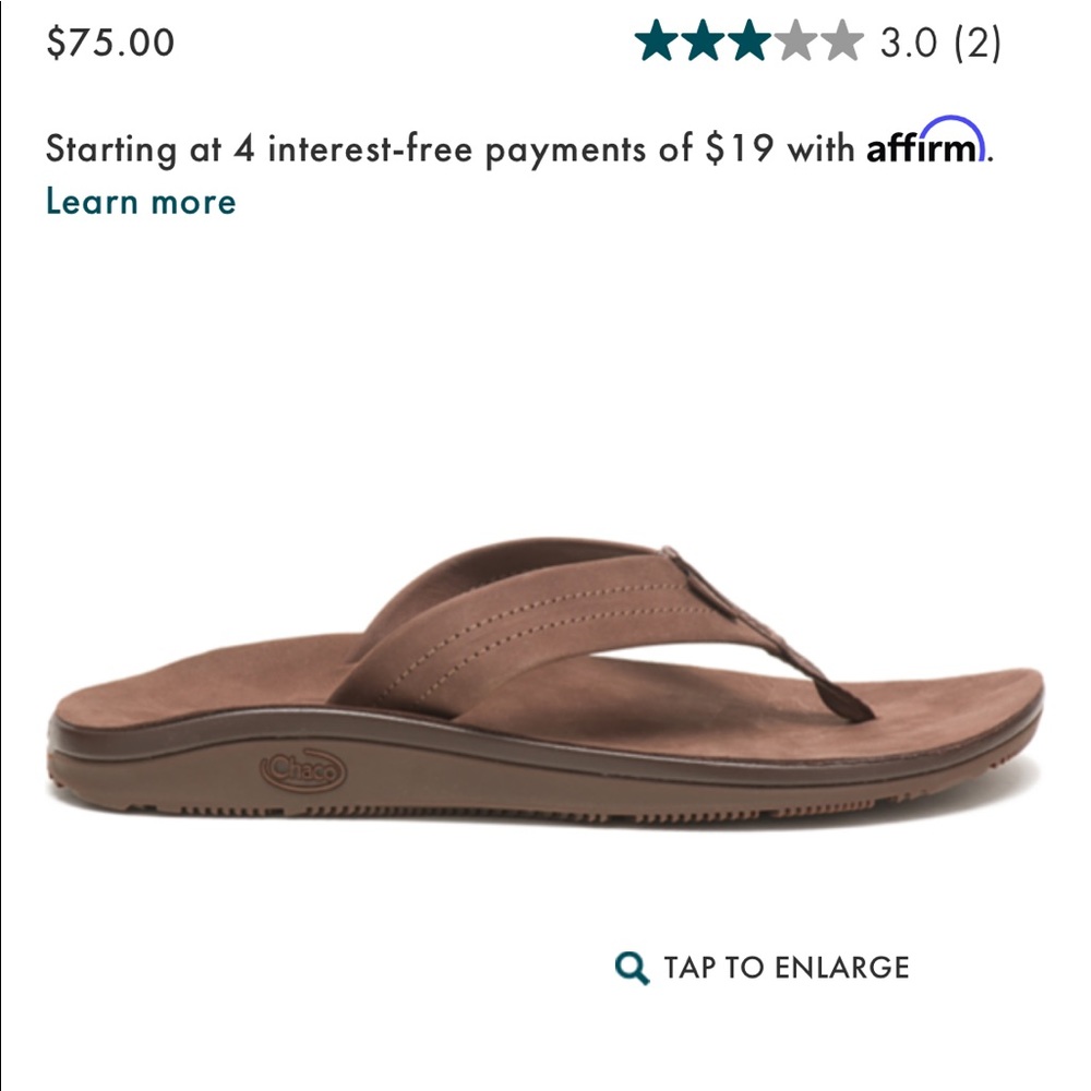 Chaco leather sandals size 6